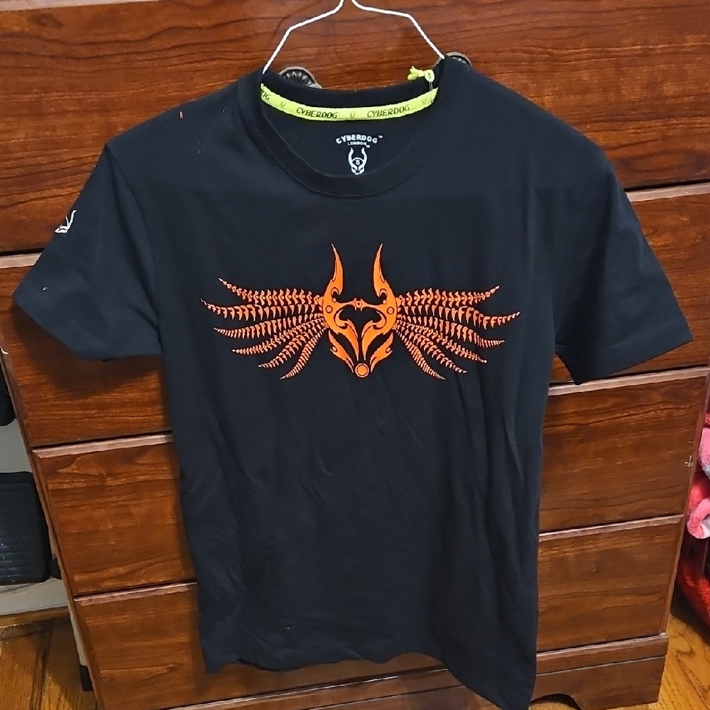 Cyberdog London Black Giga Wings Tshirt Small